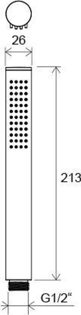 KÄSIDUŠI OTSIK RAVAK CHROME 957.00CR