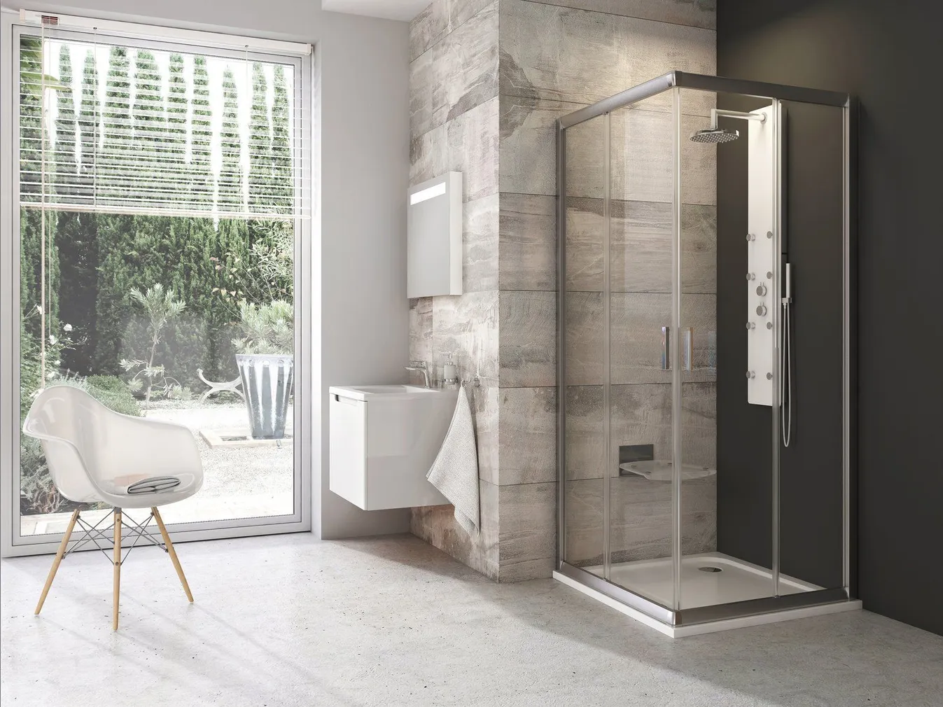 DUŠINURK RAVAK BLIX BLRV2-80, 80X190CM SATIIN