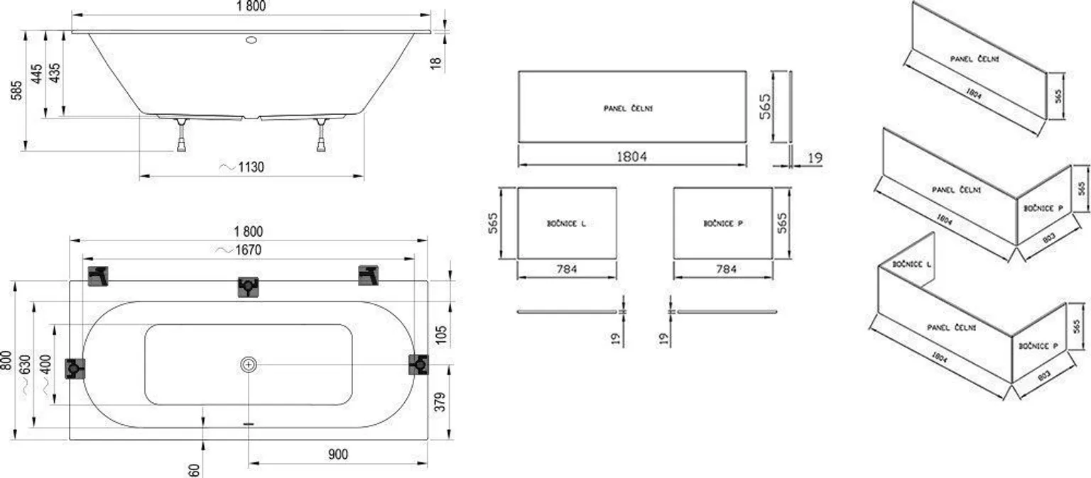 VANN RAVAK CITY SLIM 180X80CM