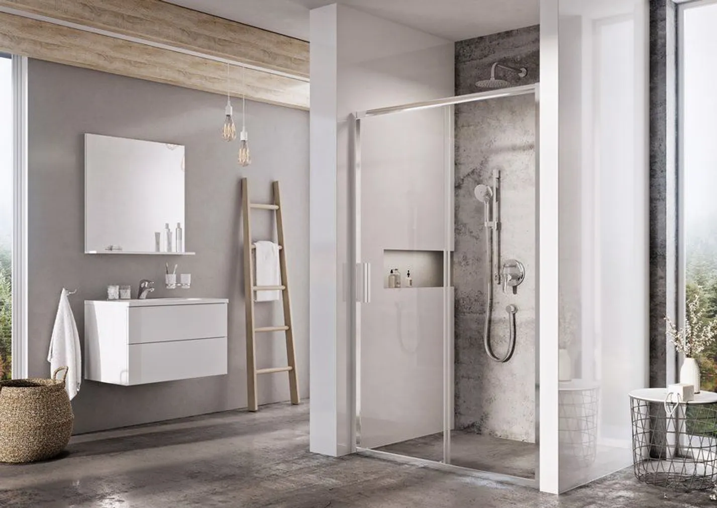 DUŠIUKS RAVAK BLIX SLIM BLSDP2-120, 120X195CM