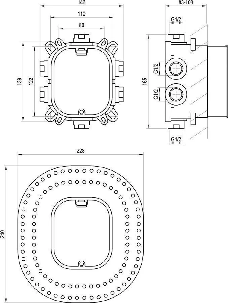 MOODUL R-BOX RAVAK VARI RB 072.50 SÜVISTATAVATE SEGISTITE JAOKS