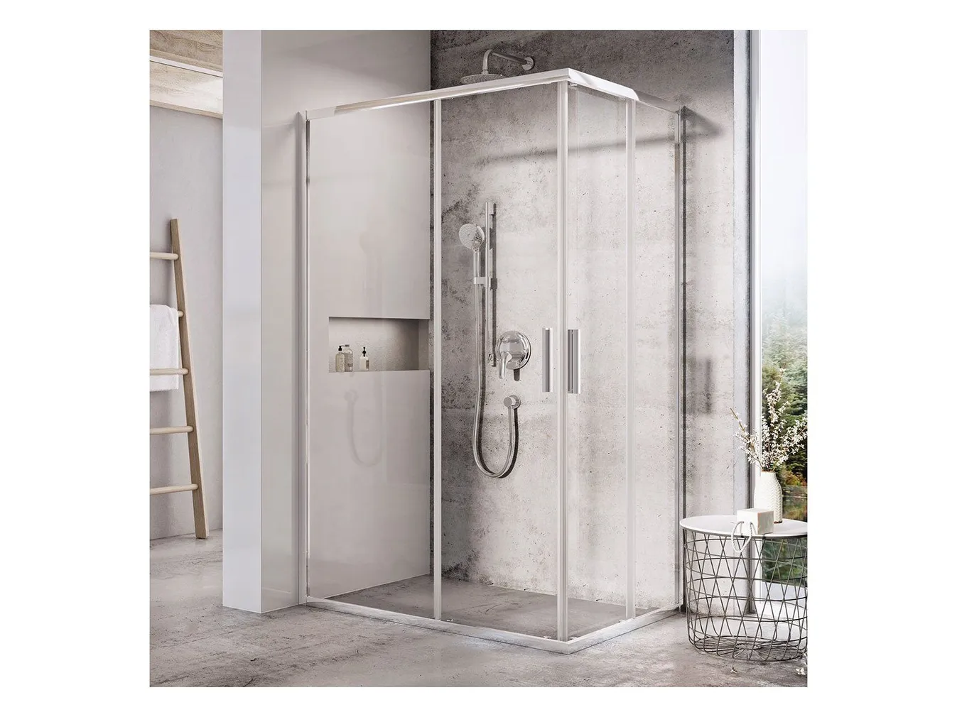 DUŠINURK RAVAK BLIX SLIM BLSRV2K-90, 90X195CM