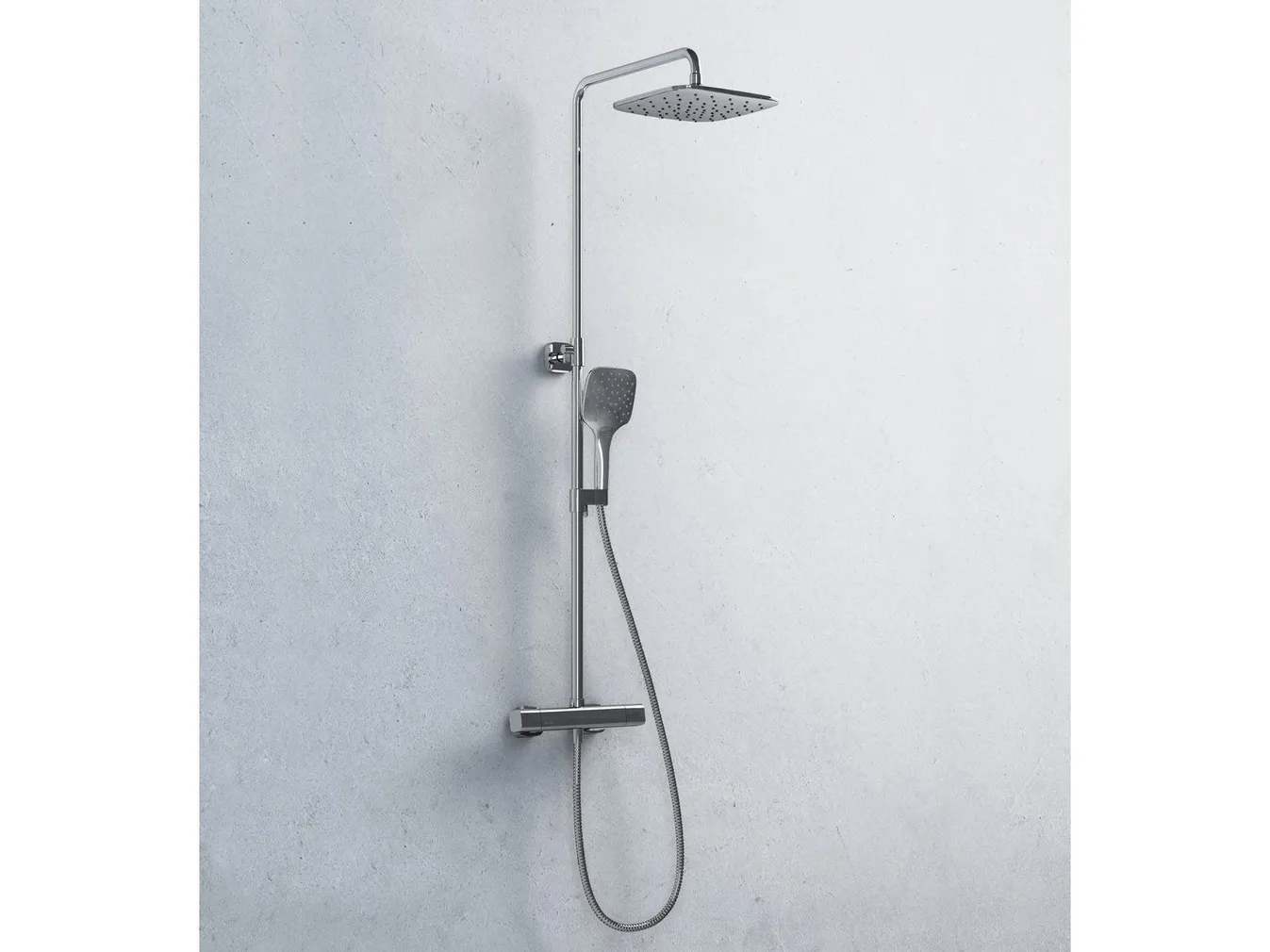 DUŠISEGISTI RAVAK 10° FREE TERMOSTAAT ÜLA- JA KÄSIDUŠIGA KROOM