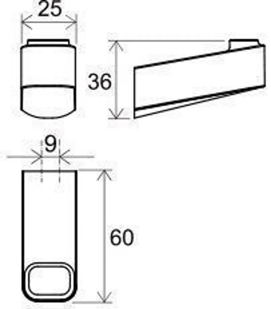 KONKS RAVAK 60X25X36MM, MUST TD 110.20