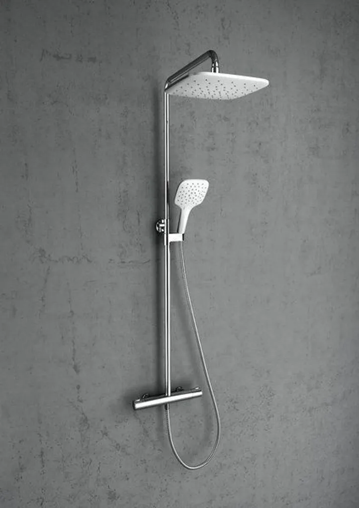 DUŠIKOMPLEKT TERMOSTAATSEGISTIGA RAVAK TE 093.01CR, KROOM