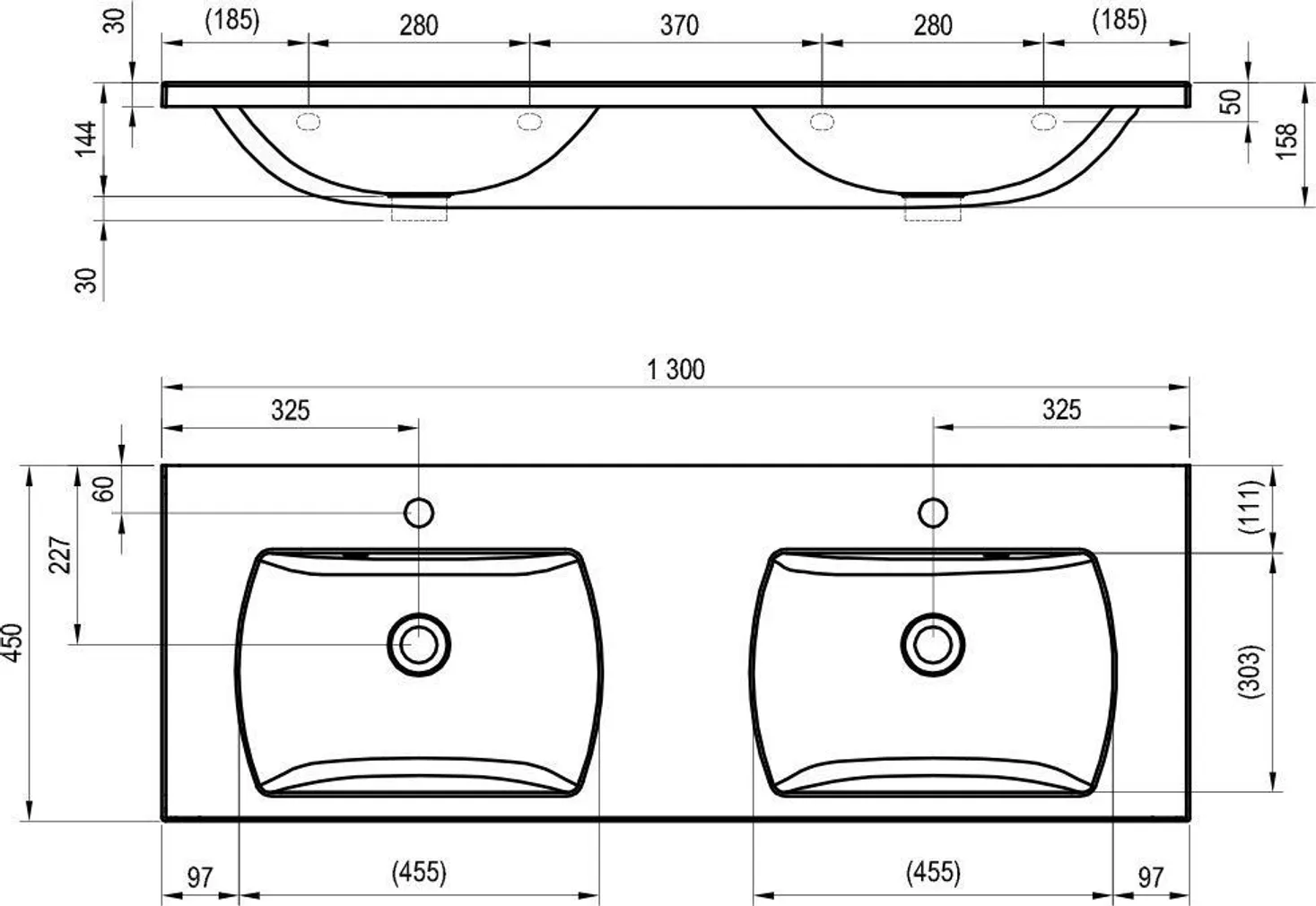 TOPELTVALAMU RAVAK CLASSIC II 1300