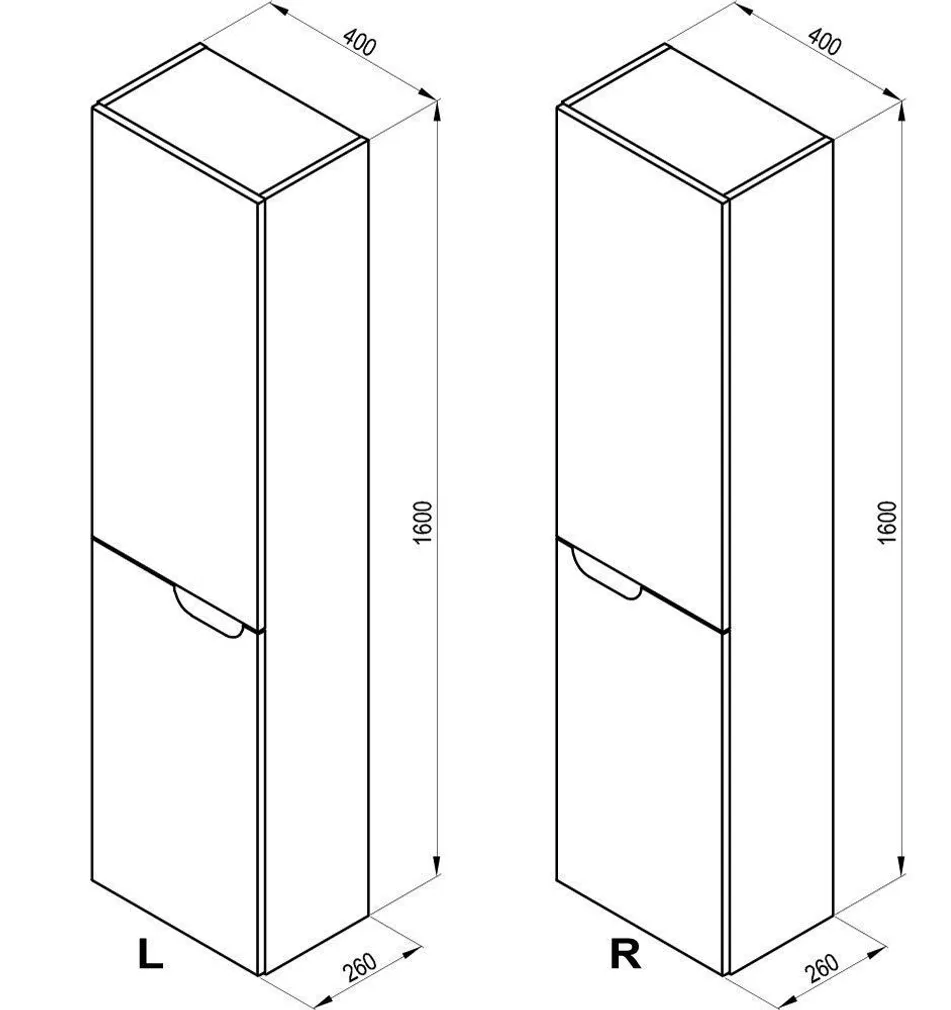 VANNITOAKAPP RAVAK SB CLASSIC 400 R