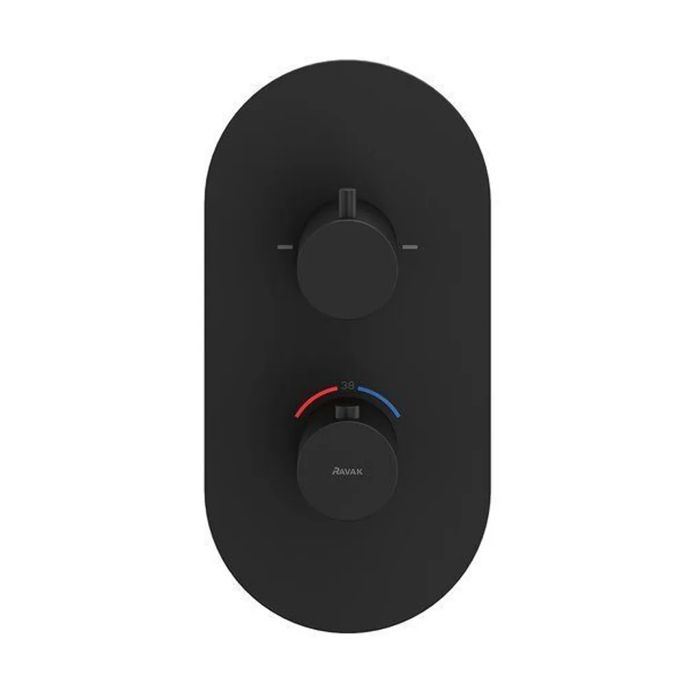 DUŠISEGISTI RAVAK TERMOSTAATILINE ESPIRIT ES 063.20, MUST MATT