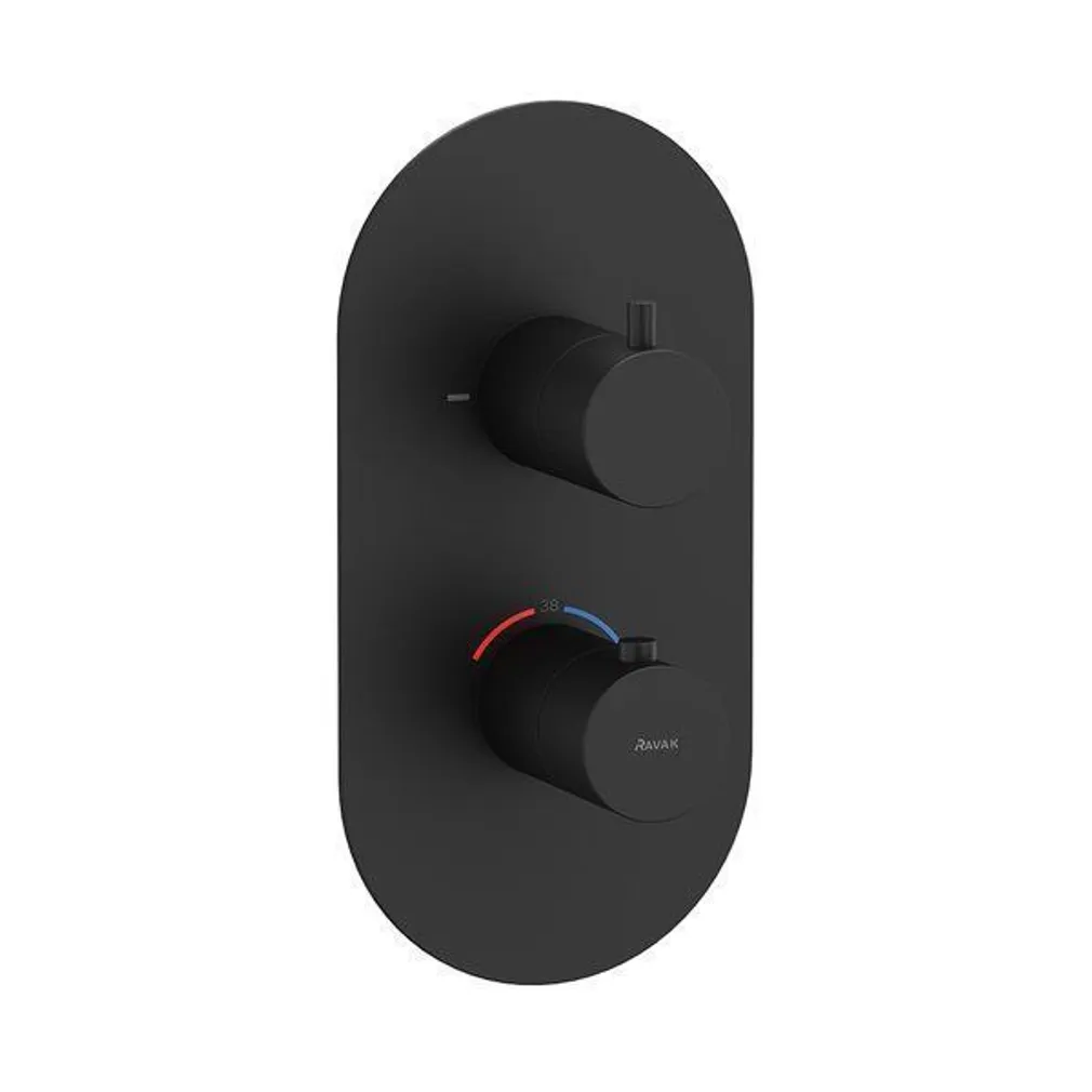 DUŠISEGISTI RAVAK TERMOSTAATILINE ESPIRIT ES 063.20, MUST MATT