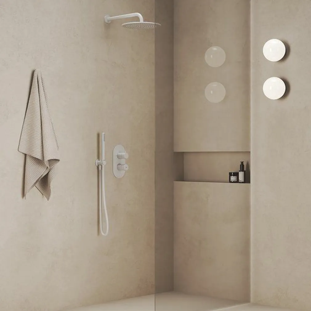 TERMOSTAATSEGISTI RAVAK ESPIRIT ES 063.10 VALGE, PEIDETUD