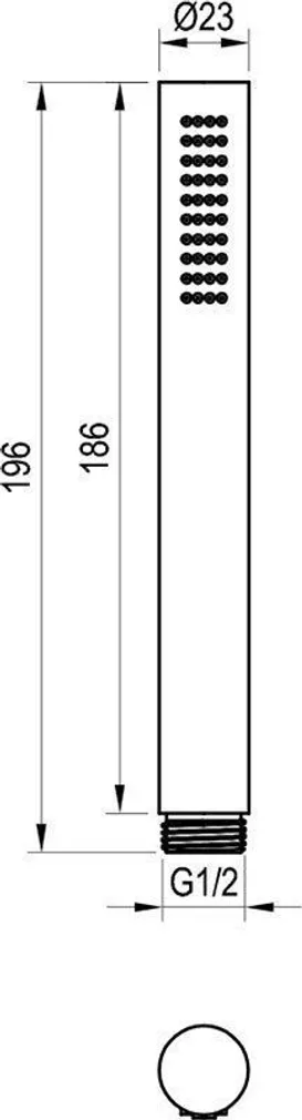 KÄSIDUŠŠ RAVAK VALGE 951.10