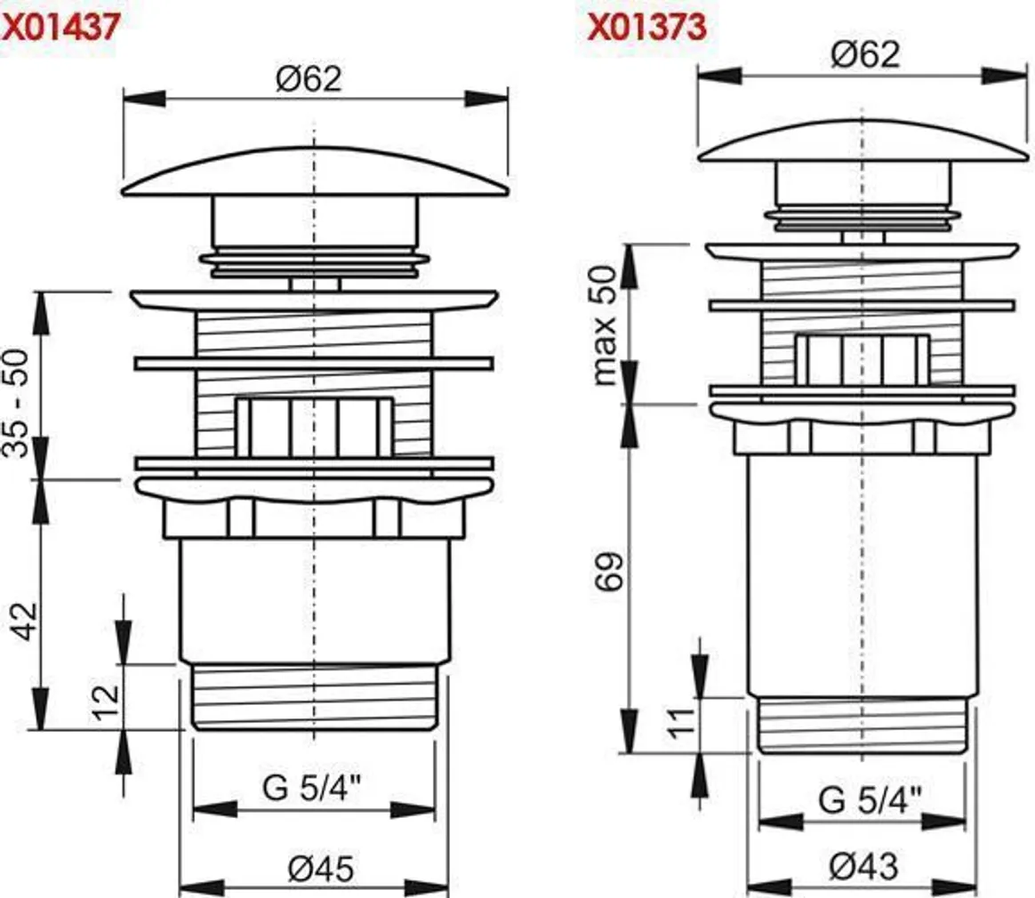 VALAMU ÄRAVOOLUPESA RAVAK CLICK-CLACK ROSE GOLD