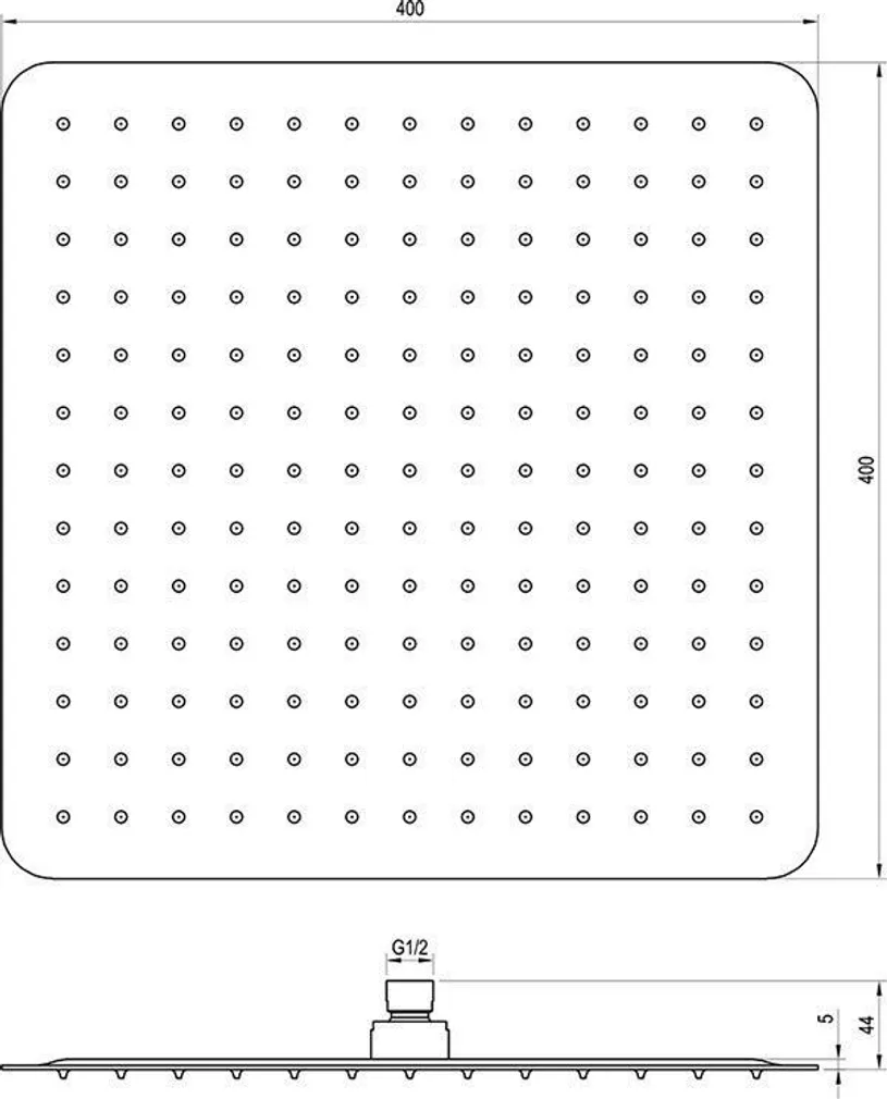 VIHMADUŠŠ RAVAK CHROME SLIM 400 MM 982.02
