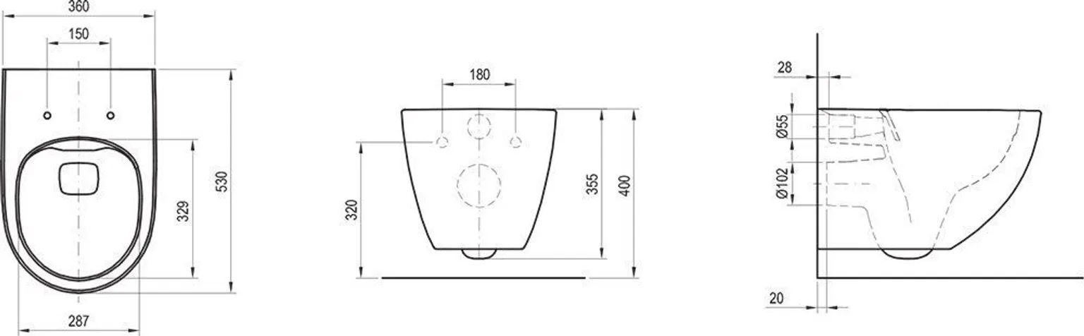 WC-SEINAPOTT RAVAK VITA RIMOFF