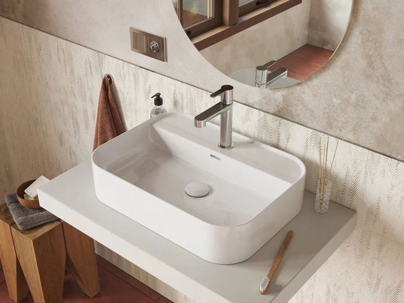 VALAMU ÄRAVOOLUPESA RAVAK FLAT VALGE