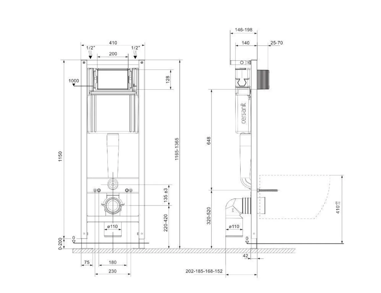 WC-RAAM CERSANIT K97-524 SYSTEM 40 MECH