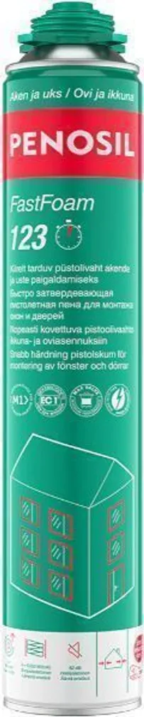 MONTAAZIVAHT PENOSIL FASTFOAM 123 HELEKOLLANE, 870ML