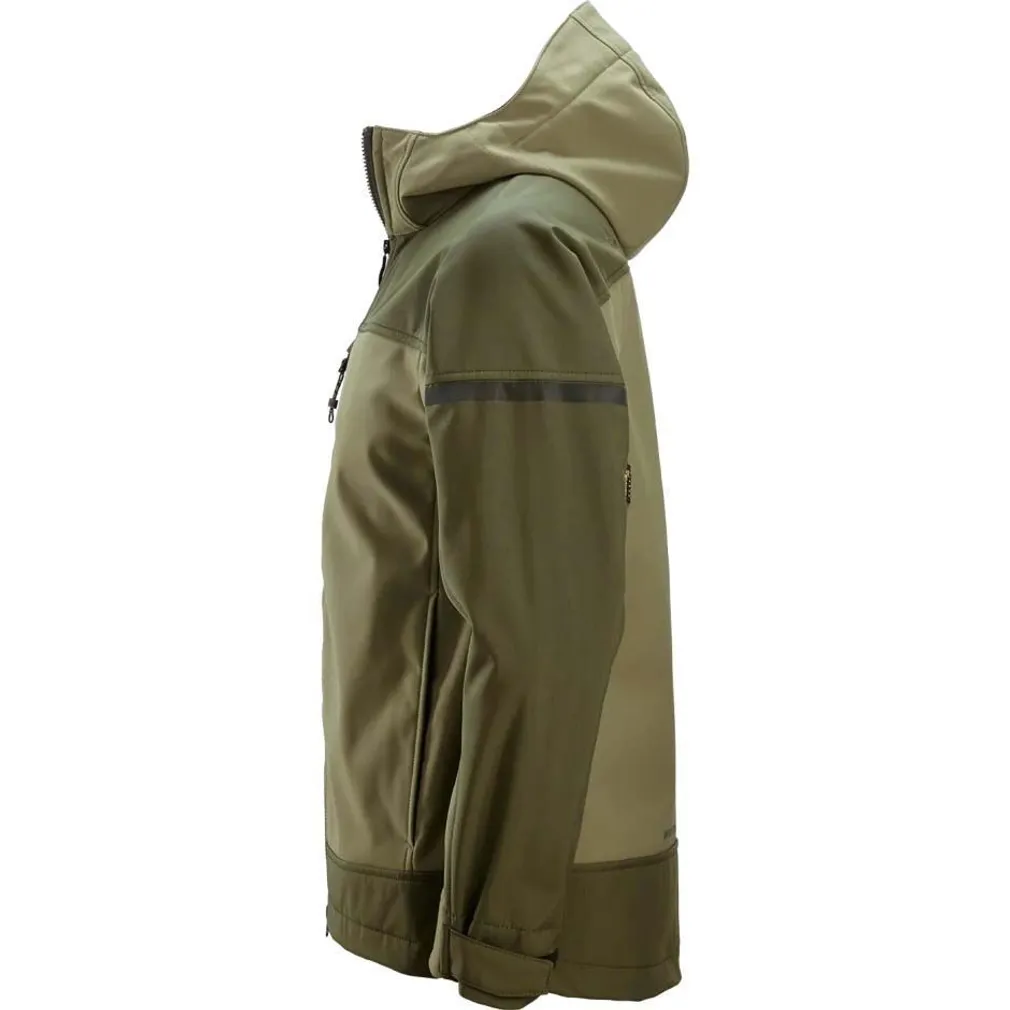 TÖÖJAKK SNICKERS ALLROUNDWORK SOFTSHELL KHAKIROHELINE SUURUS M