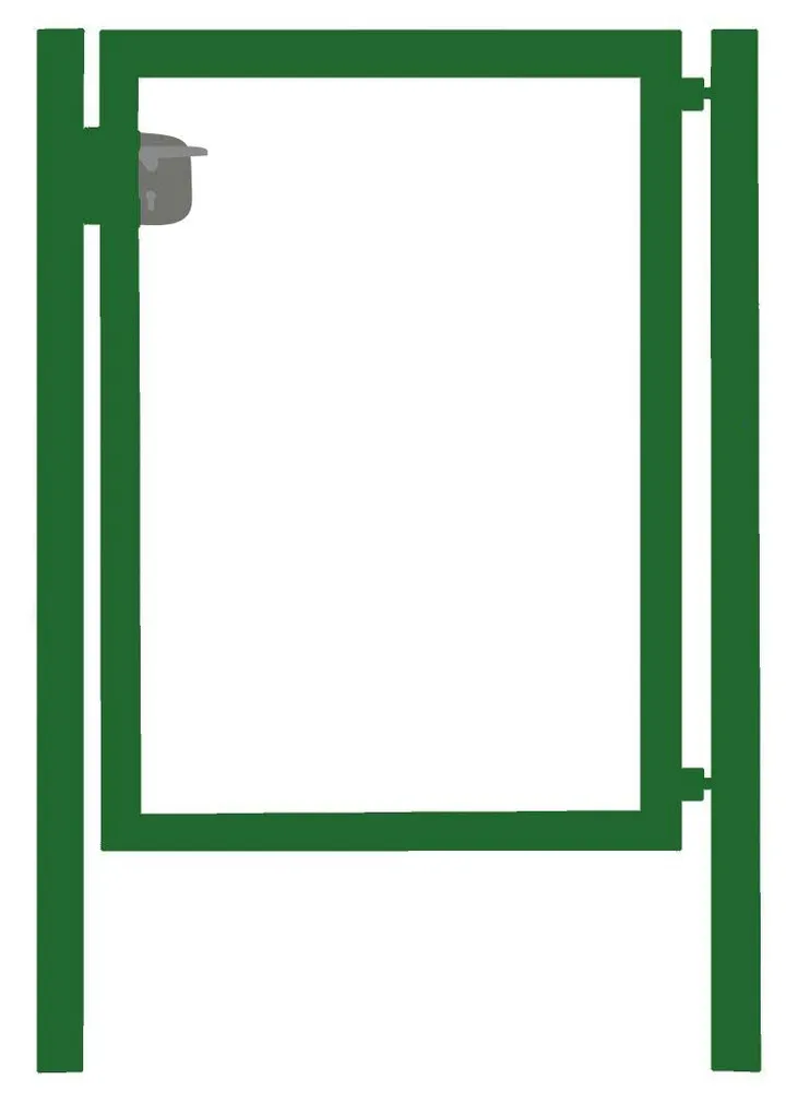 JALGVÄRAVA RAAM LOCINOX LUKUGA 1150X1000MM RAL6005 ZN