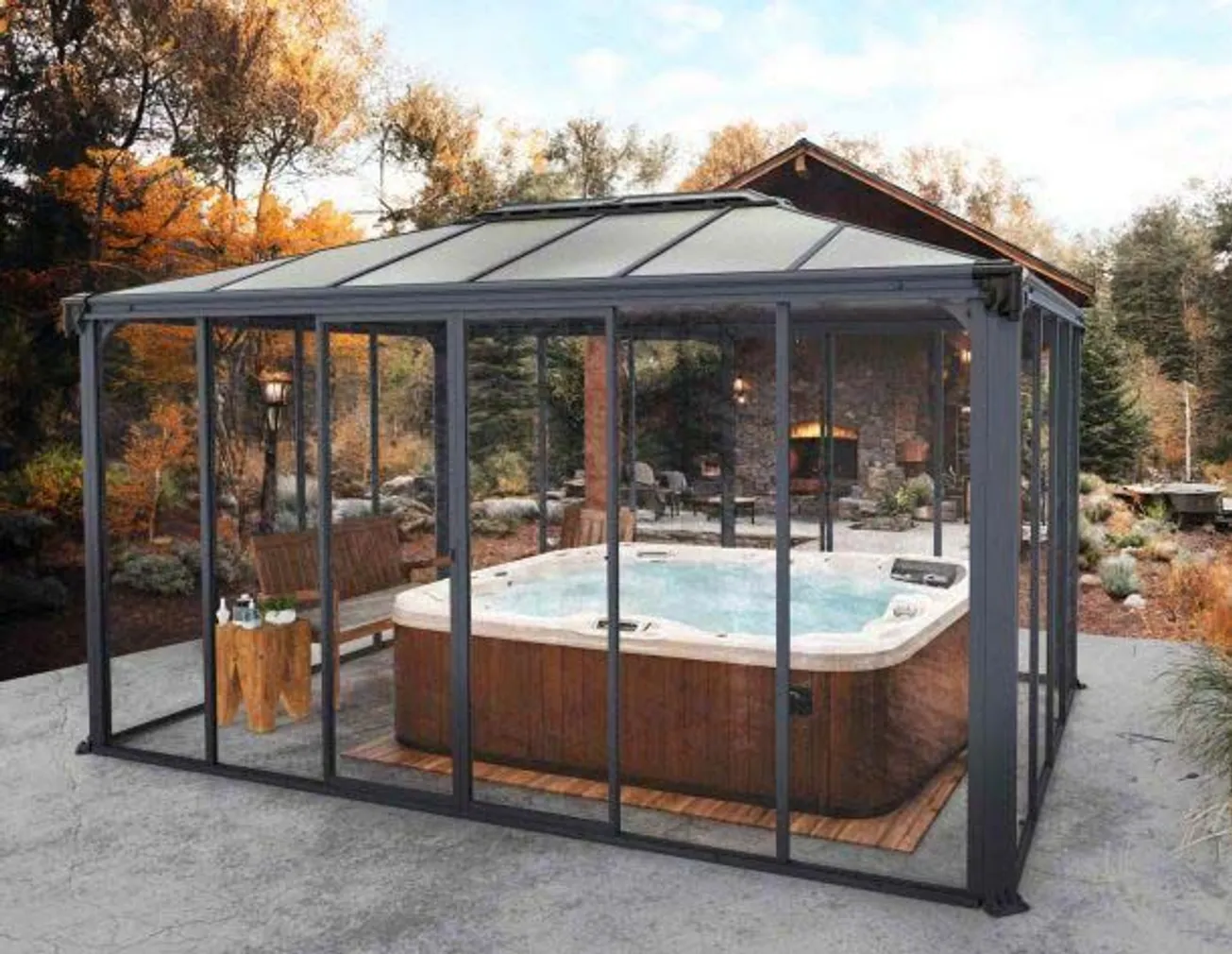 AIAPAVILJON LEDRO 3600 HALL 360X360CM