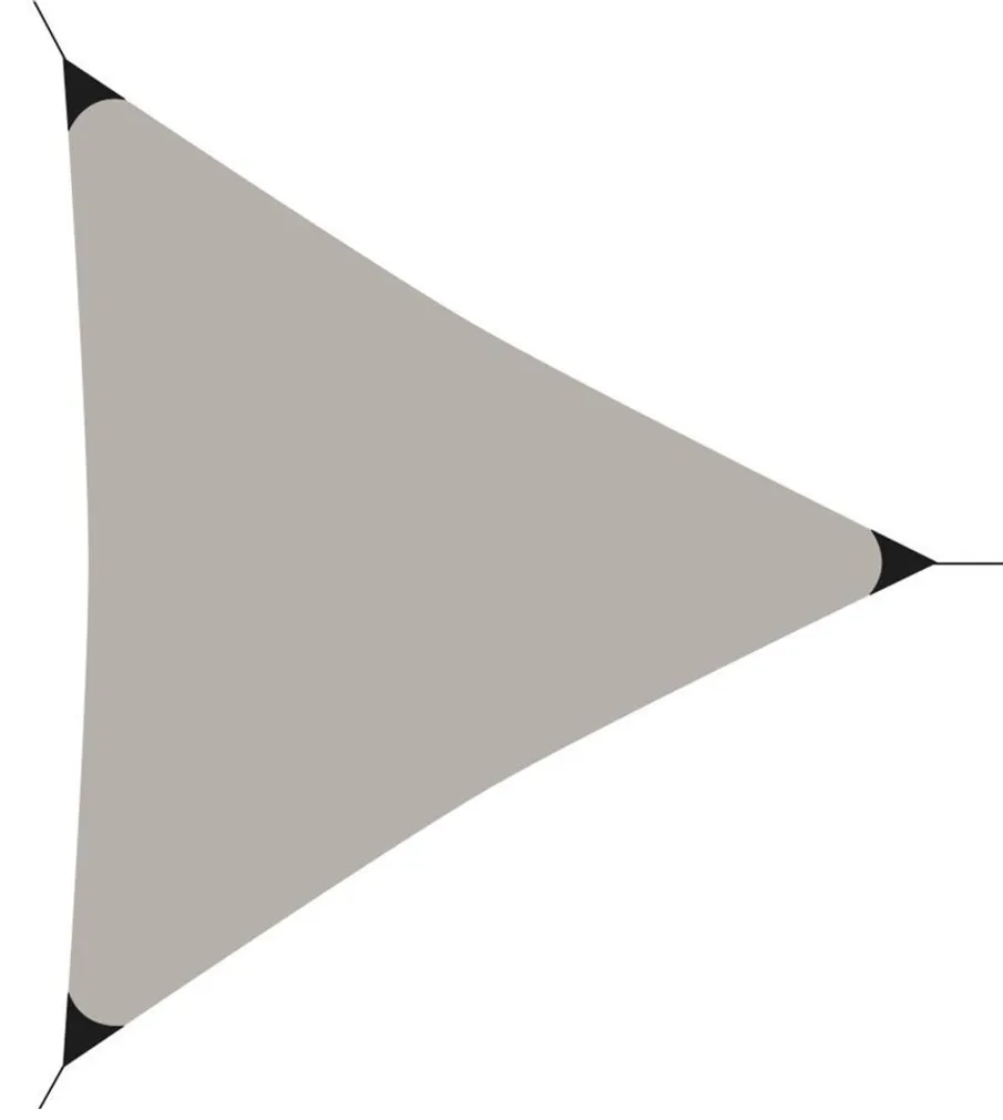 PÄIKESEVARI KOLMNURKNE TAUP 360X360X360CM