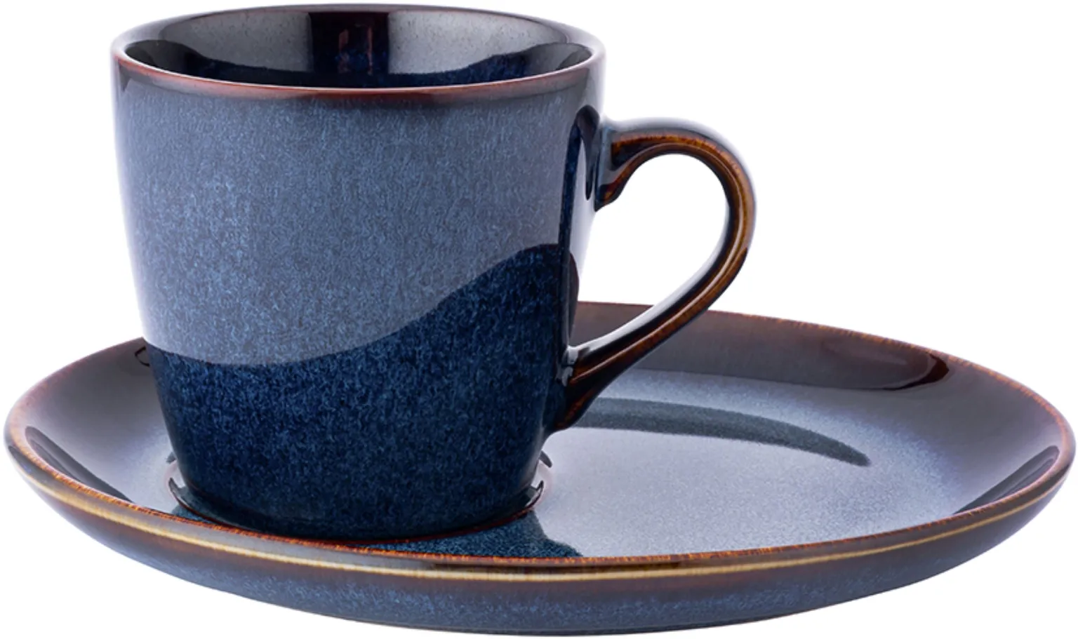 KOHVITASSI JA ALUSTASSI KOMPLEKT ALTOM DESIGN REACTIVE NAVY 310ML+20CM