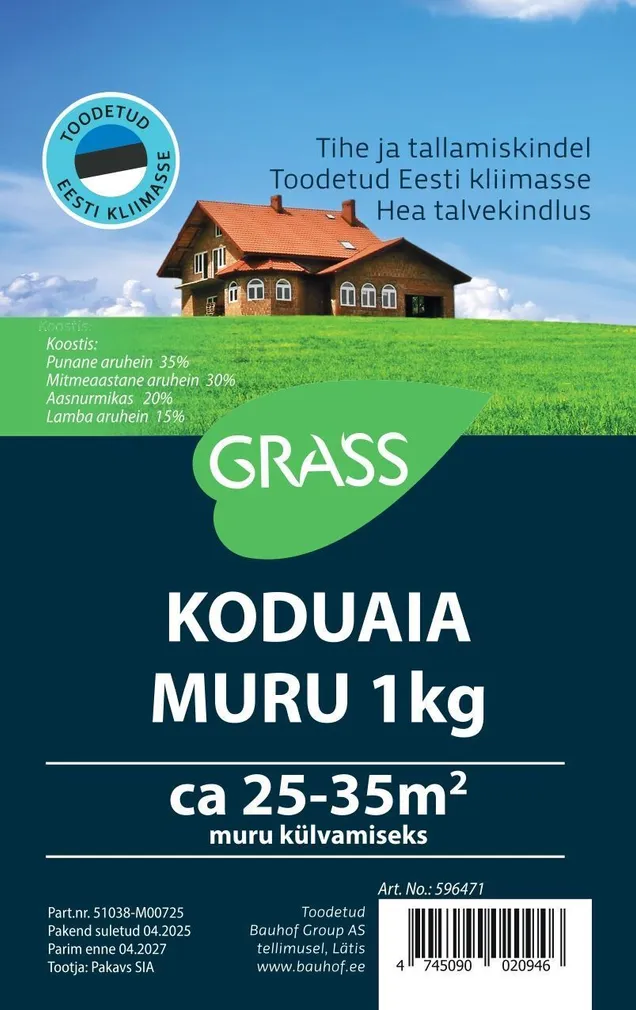 KODUAIA MURUSEGU GRASS 1KG