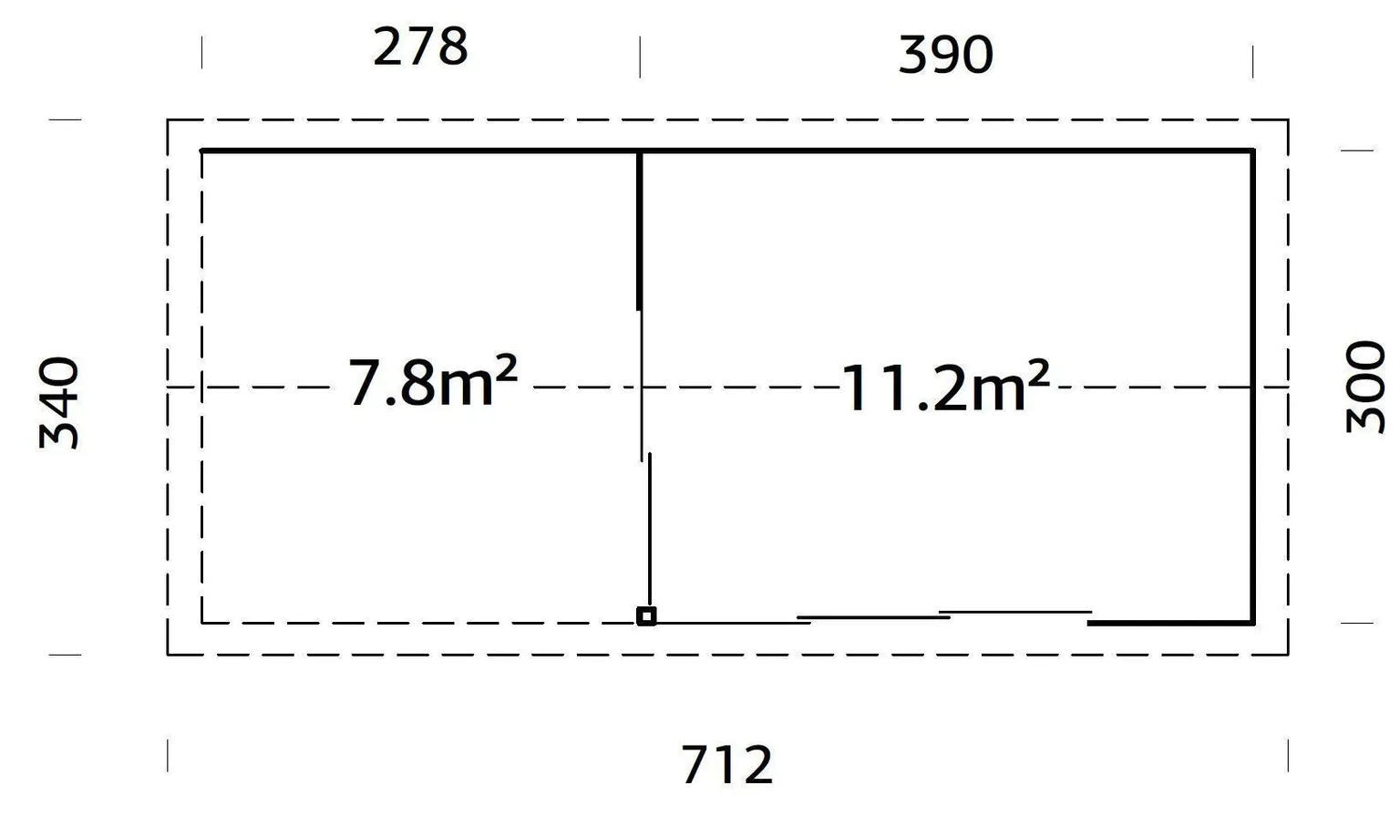 AIAMAJA PALMAKO AMANDA 11,2+7,8M² SLIDE PLUS