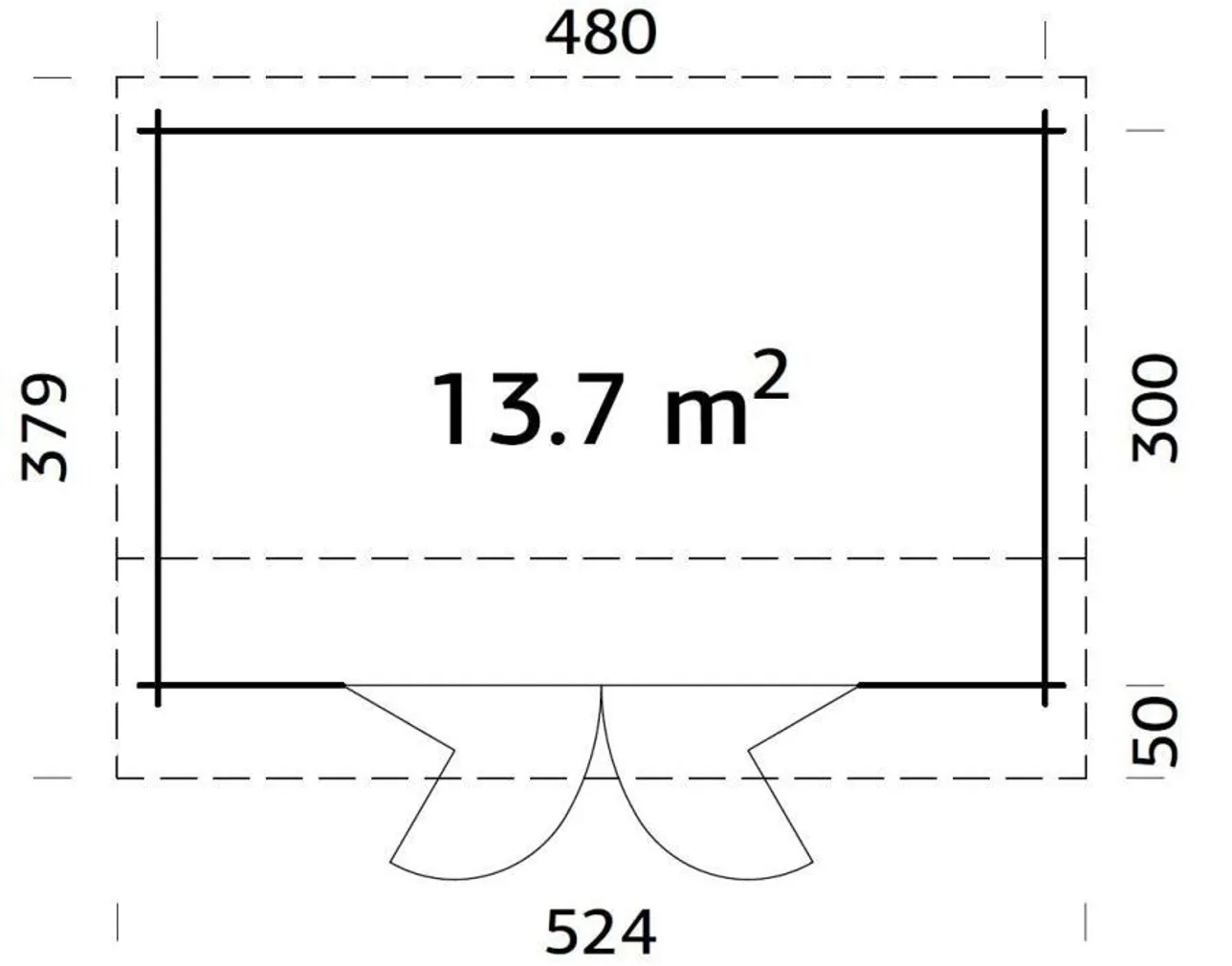 AIAMAJA PALMAKO INES 13,7M² BIFOLD