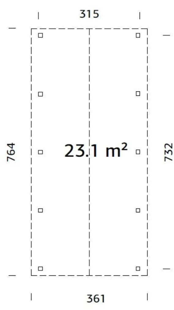 AUTOVARJUALUNE PALMAKO ROBERT 23,1M²