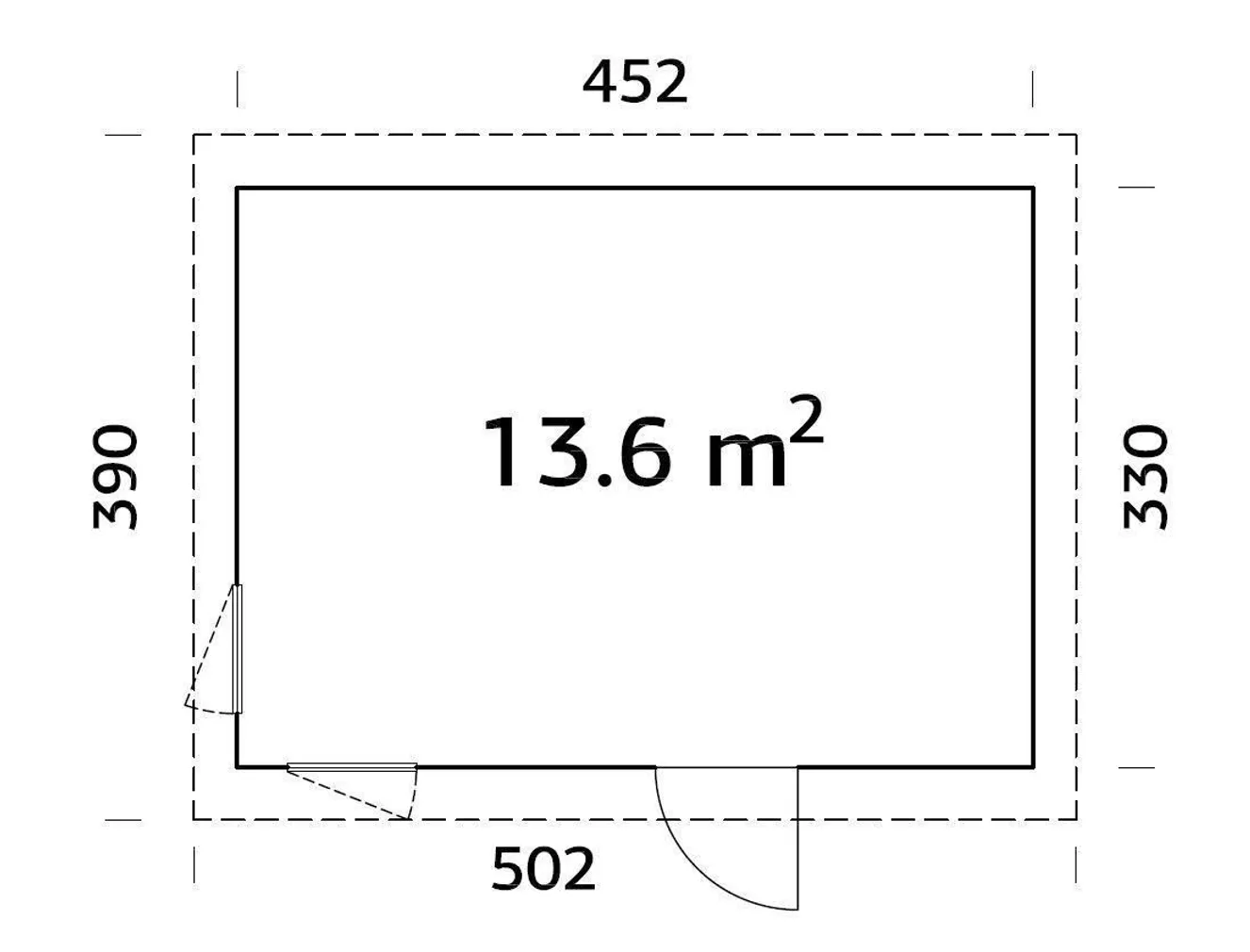 ELEMENTMAJA PALMAKO NORDIC ETTA 13,6M²