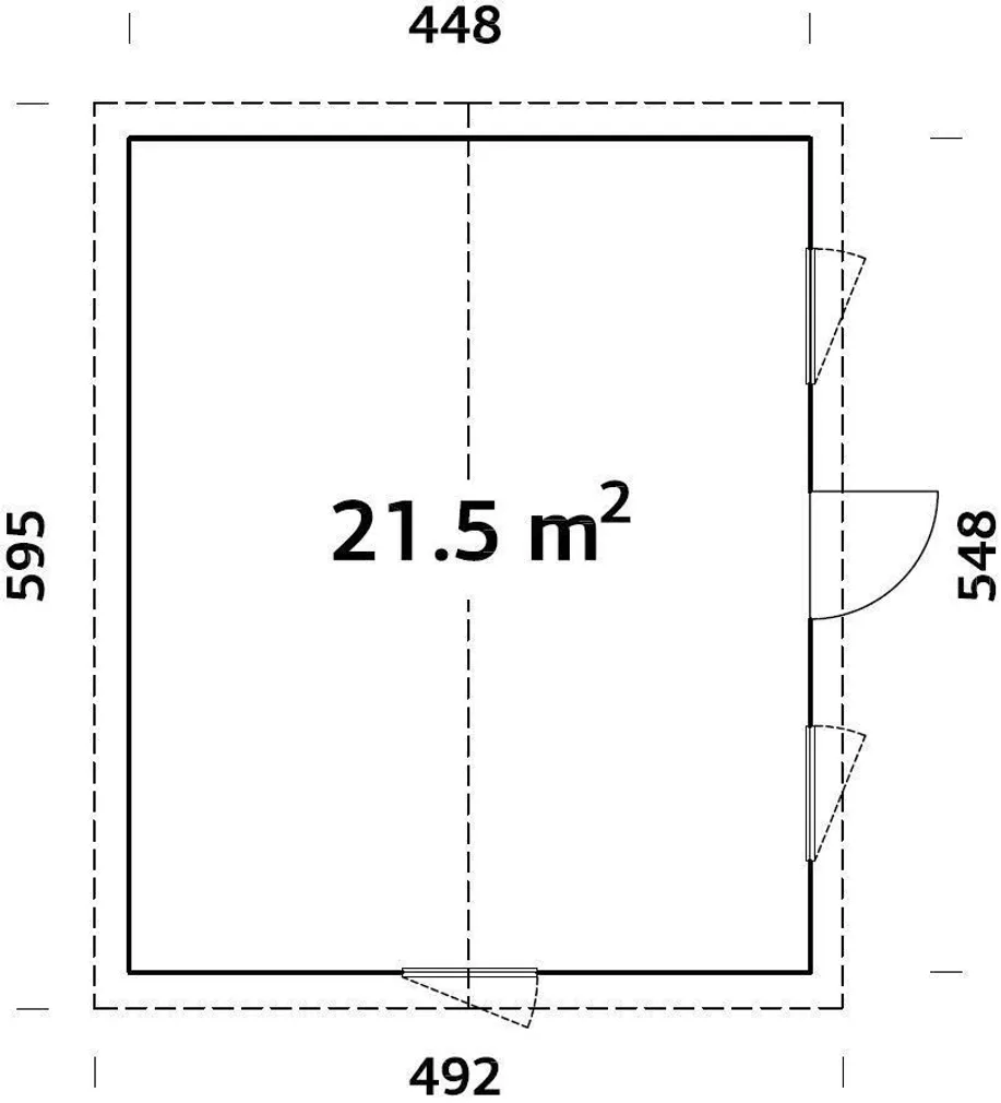 ELEMENTMAJA PALMAKO NORDIC PLUS PERNILLA 21,5M²