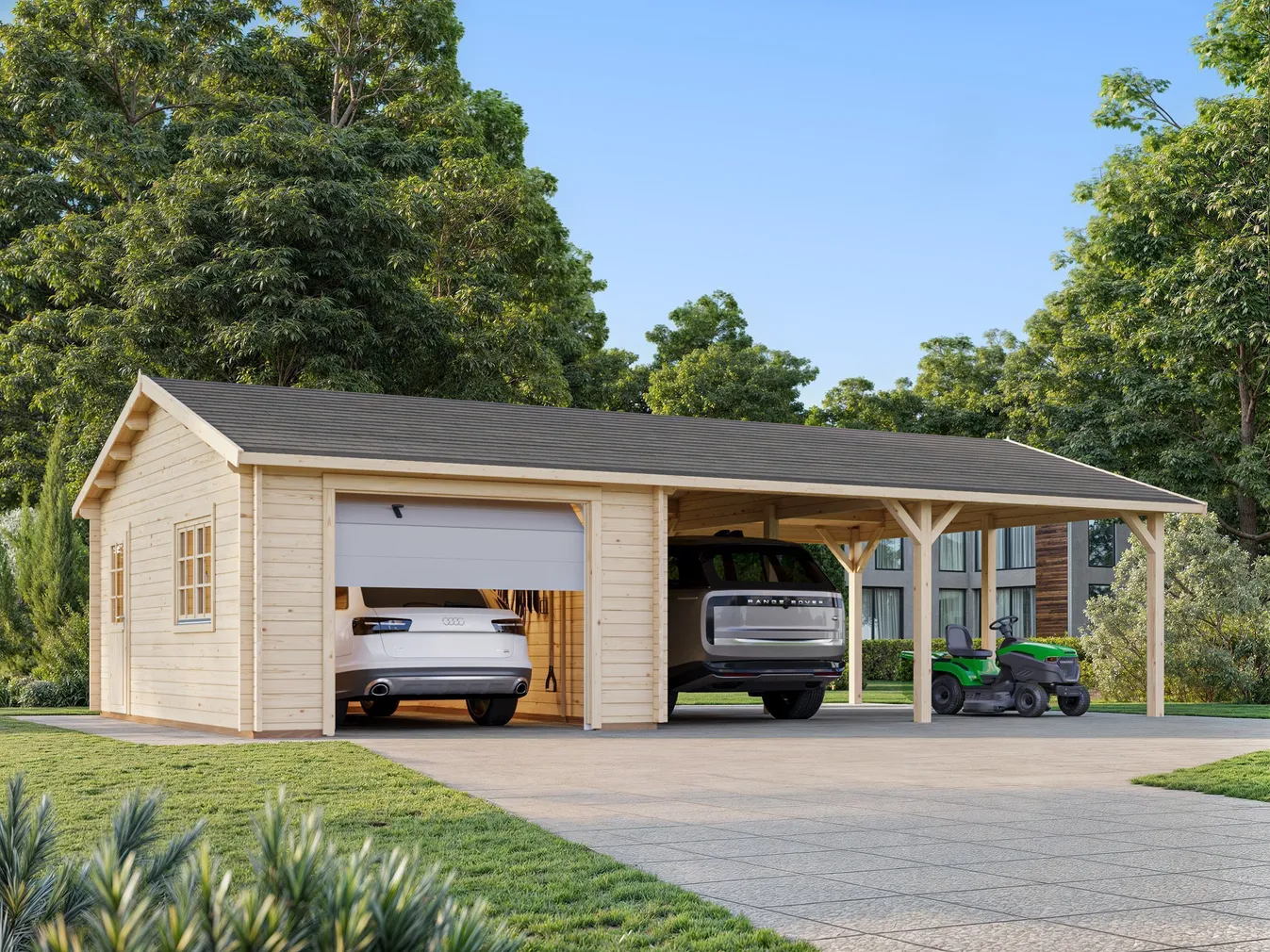 GARAAŽ PALMAKO ROGER 19,0+33,2M² SEKTSIOONUKSEGA