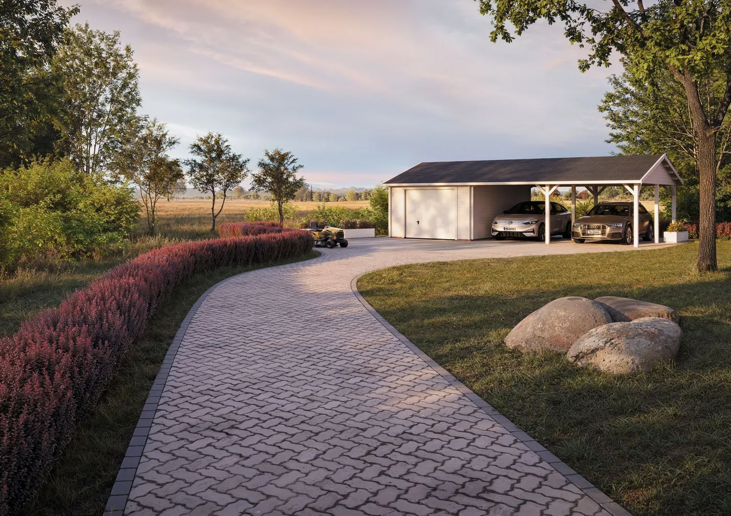 GARAAŽ PALMAKO ROGER 19,0+33,2M² SEKTSIOONUKSEGA