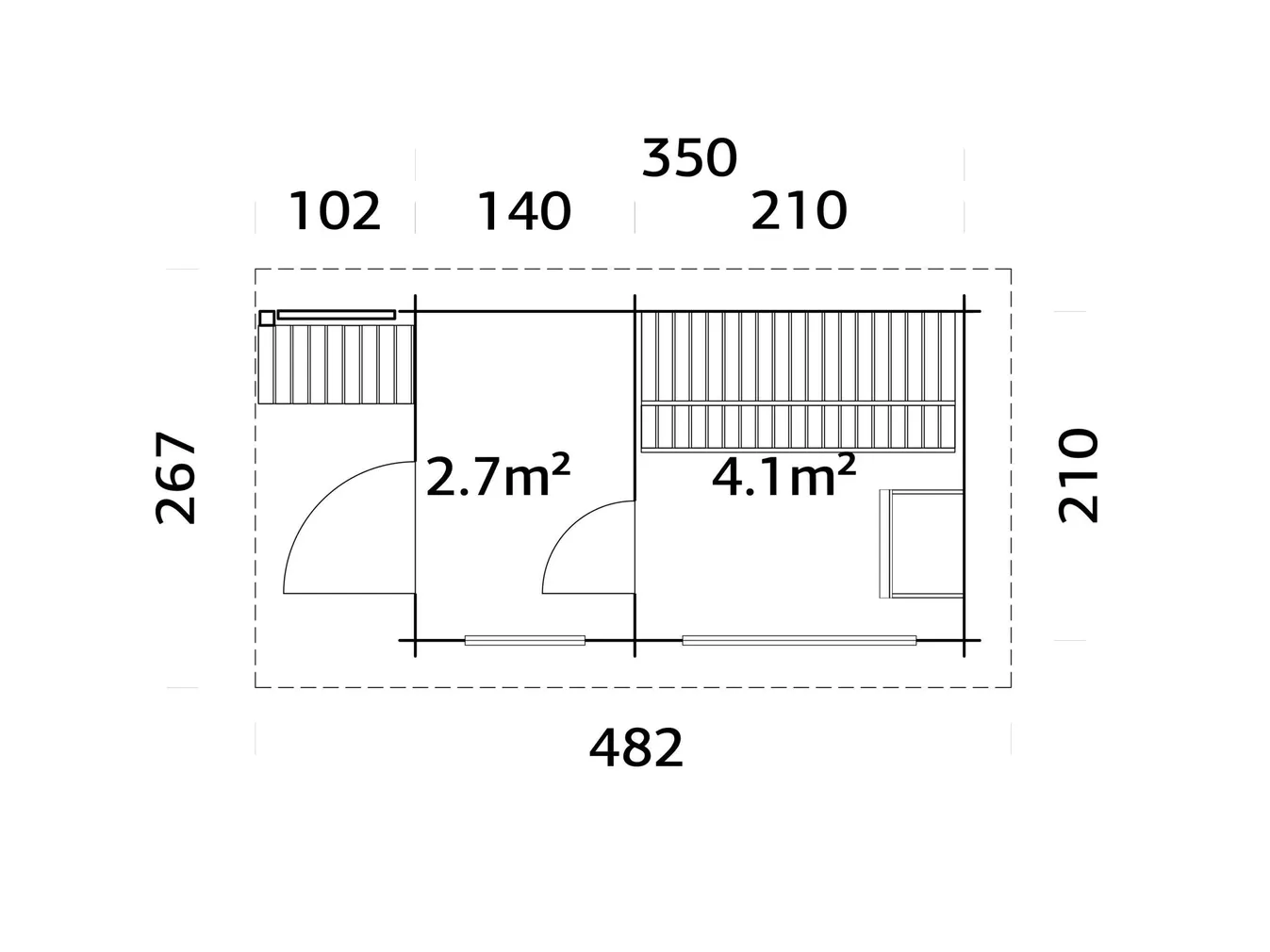 SAUNAMAJA PALMAKO SANNA 6,8M²