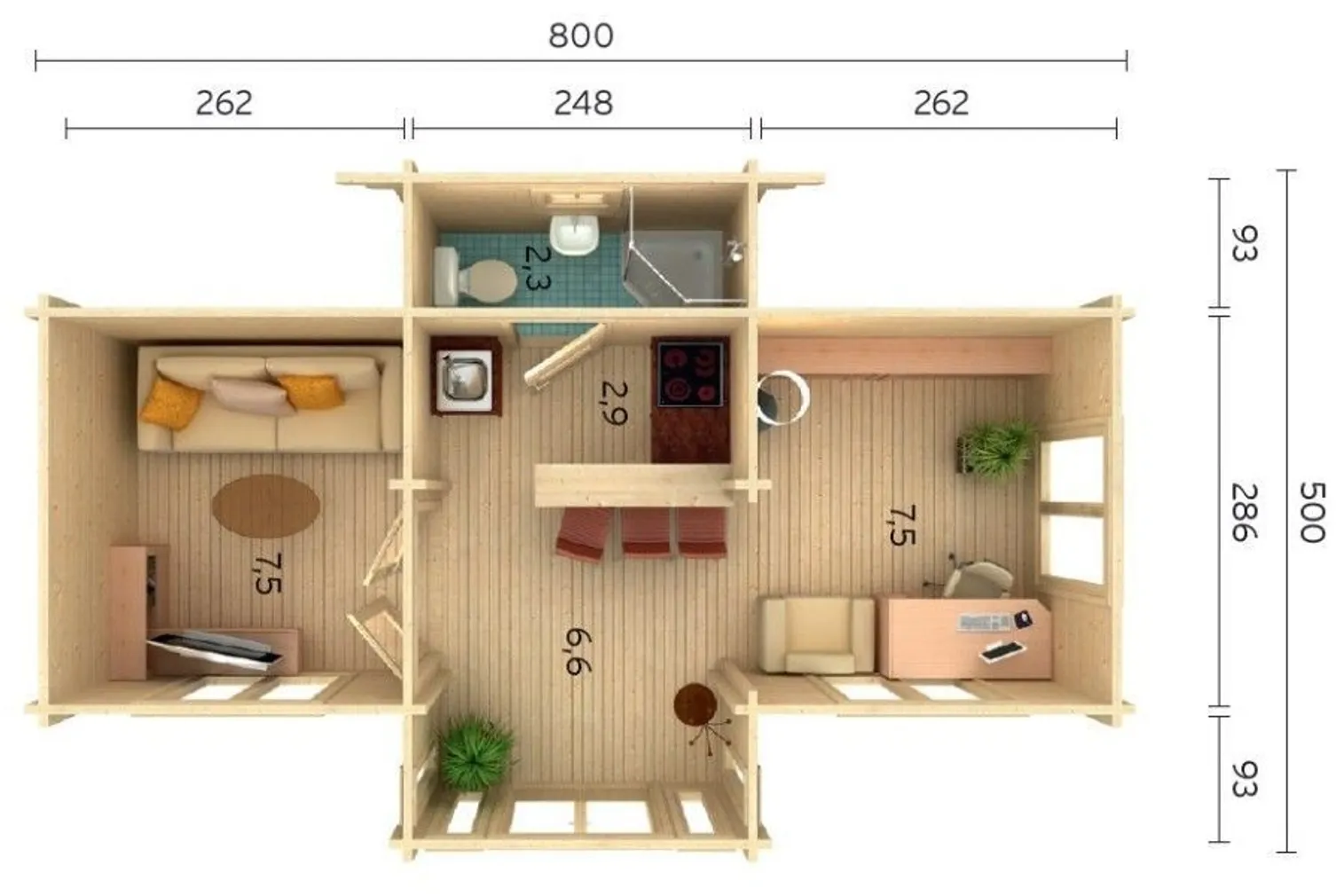 SUVEMAJA PALMAKO ANNA 26,8M²
