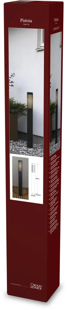 VÄLISVALGUSTI KONSTSMIDE VÄIKE LATERN PISTOIA E27 15W IP54 MUST