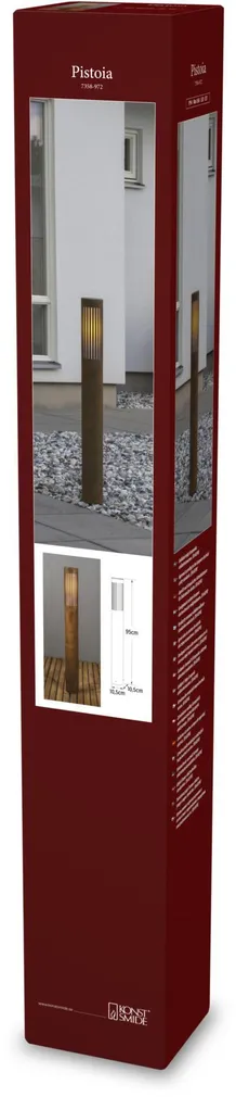 VÄLISVALGUSTI KONSTSMIDE VÄIKE LATERN PISTOIA E27 15W IP54 ROOSTE