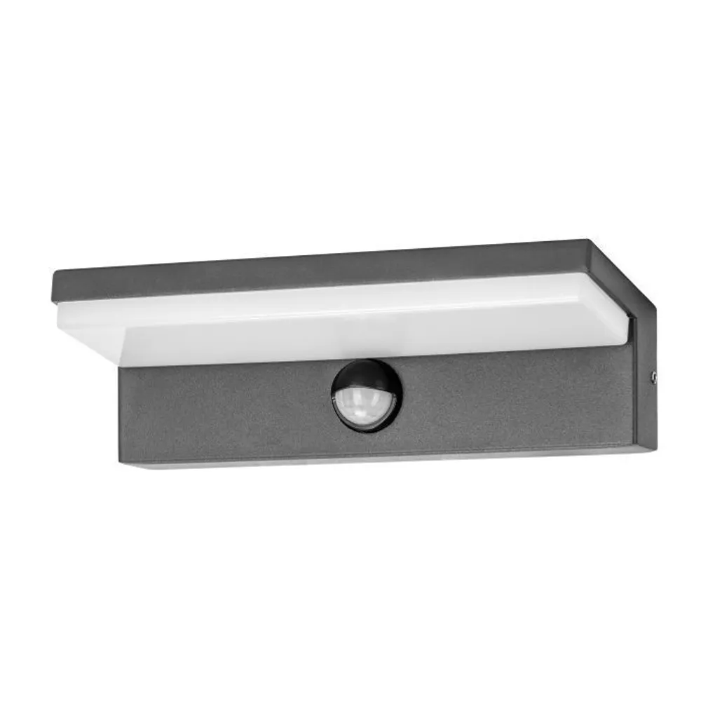 VÄLISVALGUSTI PACHIRA 9W 500LM IP54 4000K MUST SENSORIGA