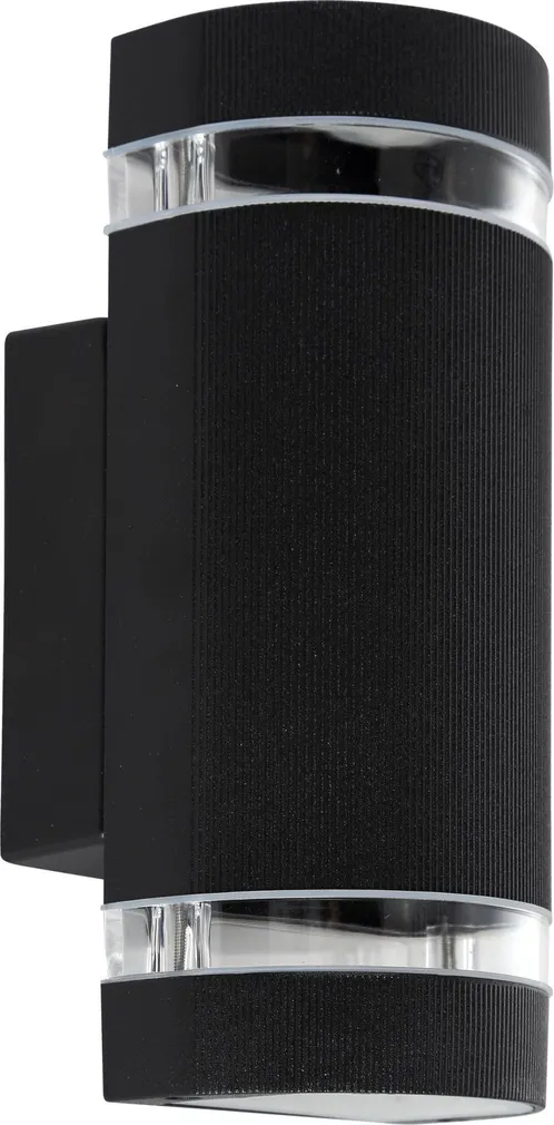 VÄLISVALGUSTI SEINALE 35W GU10X2 IP44 MUST ÜMAR