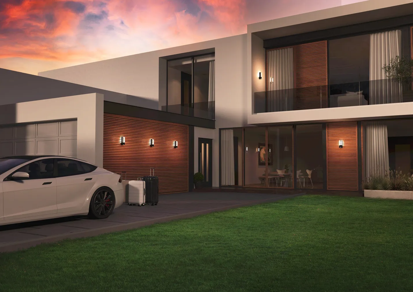 VÄLISVALGUSTI EGLO RIFORANO SEINALE IP44 MUST SENSORIGA