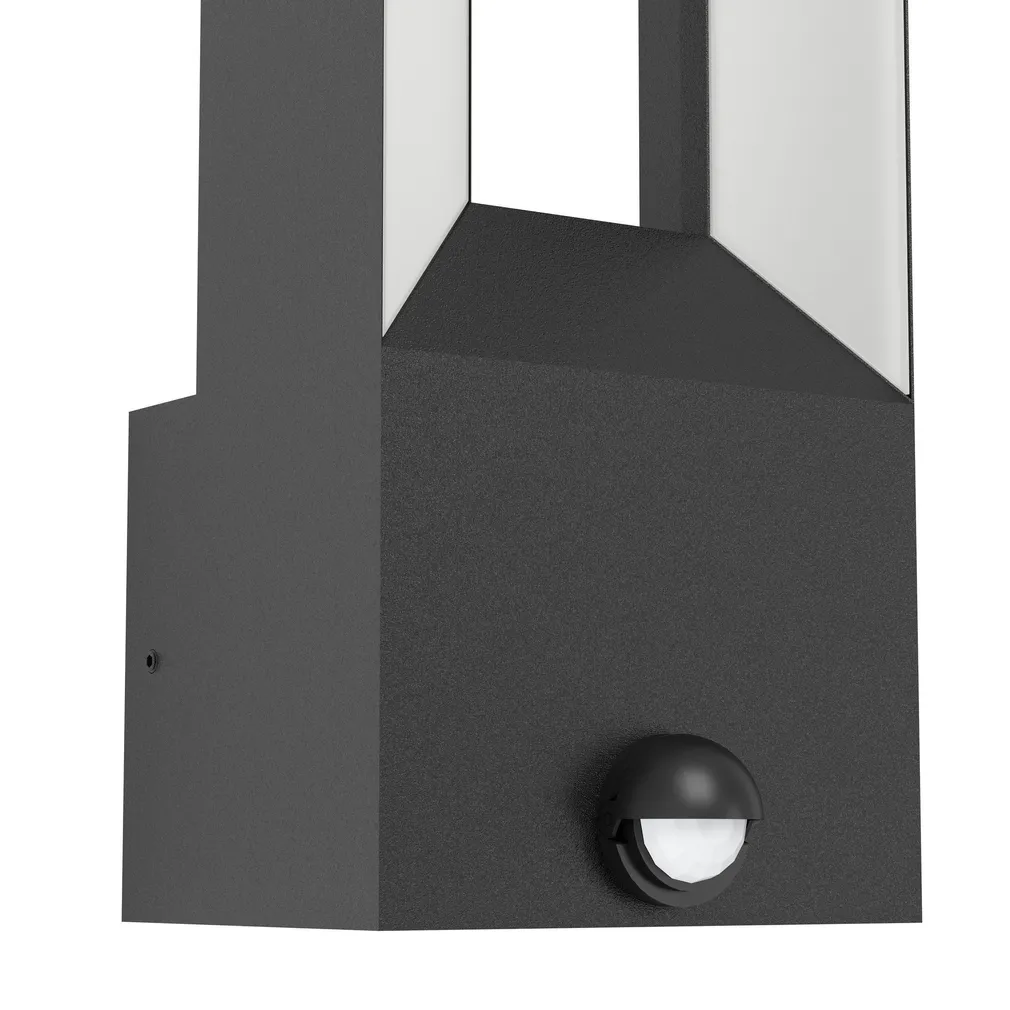 VÄLISVALGUSTI EGLO RIFORANO SEINALE IP44 MUST SENSORIGA