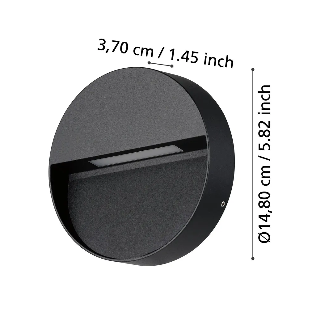 VÄLISVALGUSTI MARUGGIO SEINALE 150CM IP65 MUST