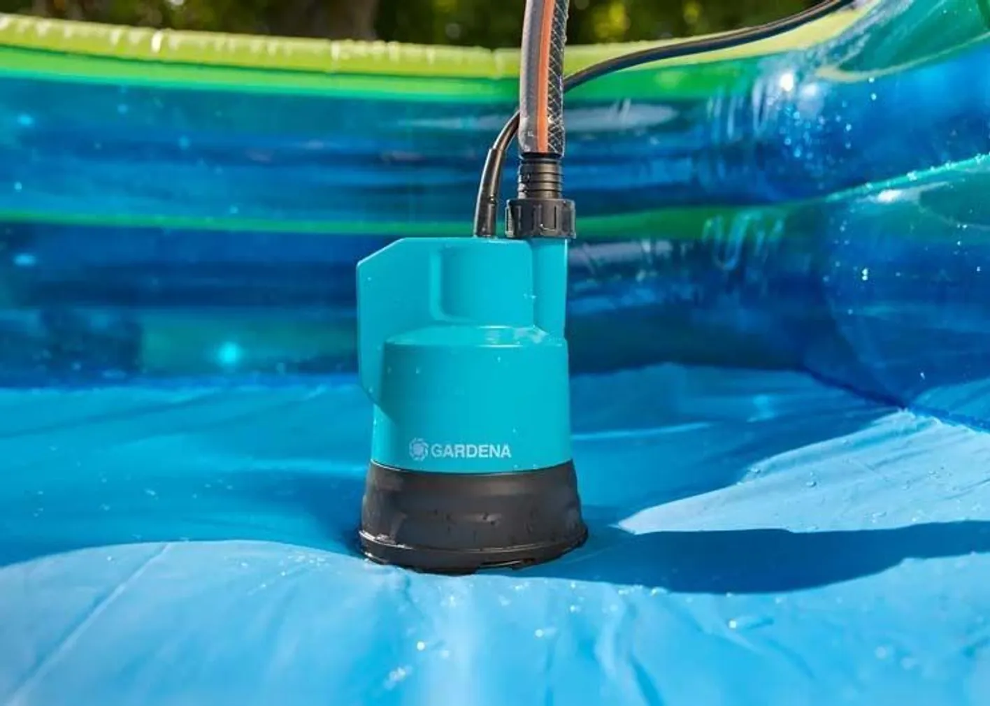 TÜHJENDUSPUMP GARDENA 2000/2 LI-18, ILMA AKU JA LAADIJATA