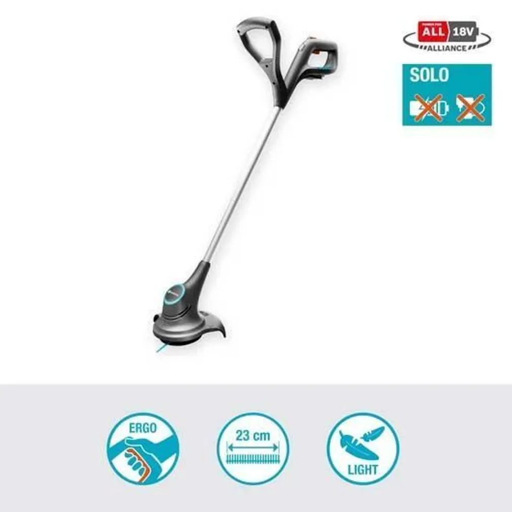 MURUTRIMMER GARDENA SMALLCUT 23/18V P4A, ILMA AKU JA LAADIJATA