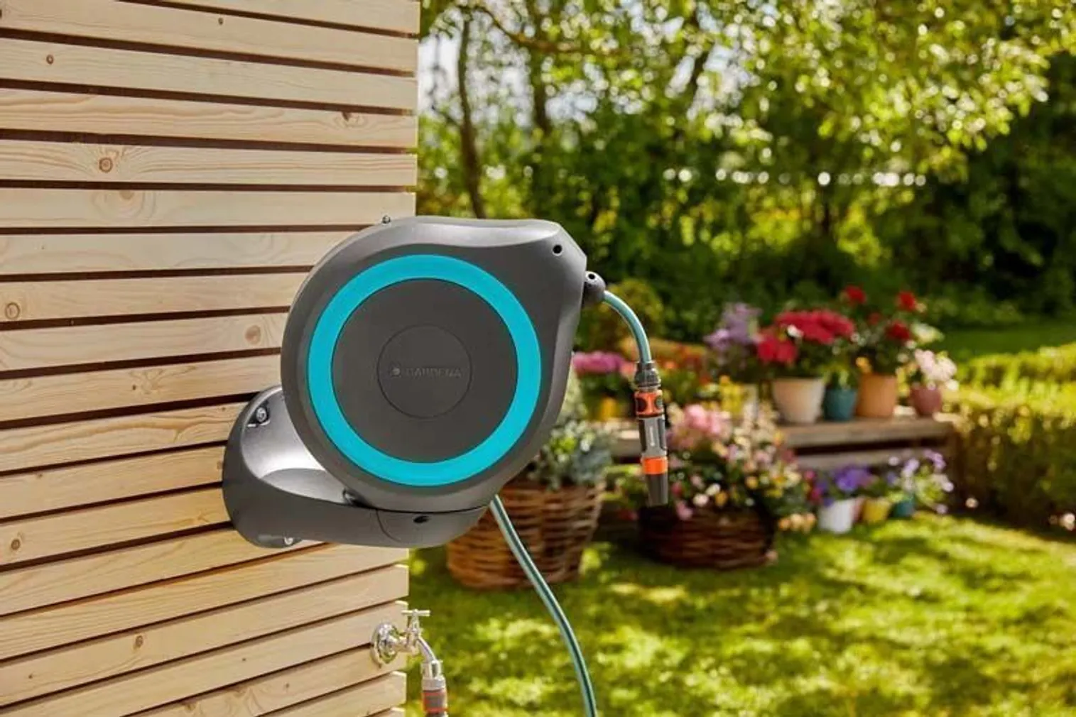 VOOLIKUPOOLI KOMPLEKT SEINALE GARDENA ROLLUP M, 20M