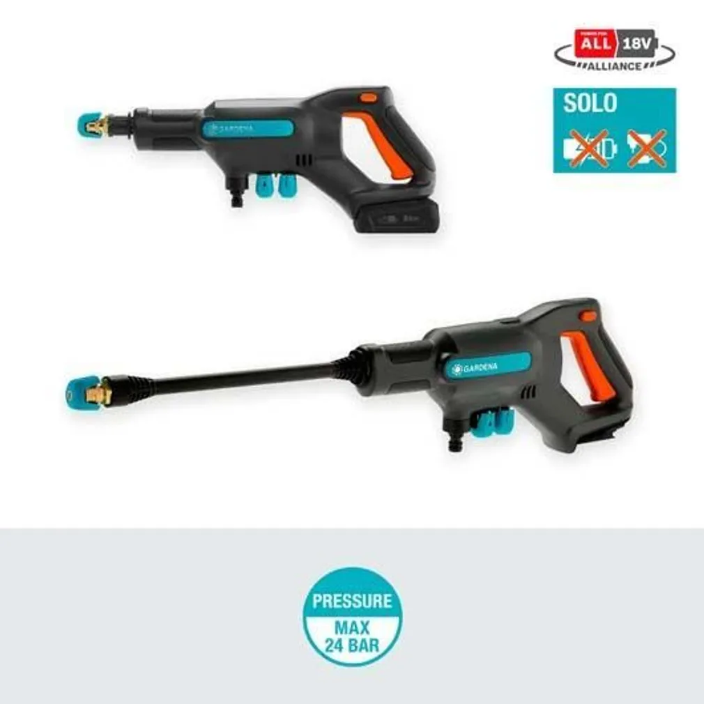 SURVEPESUR GARDENA AQUACLEAN 24/18V P4A, ILMA AKU JA LAADIJATA