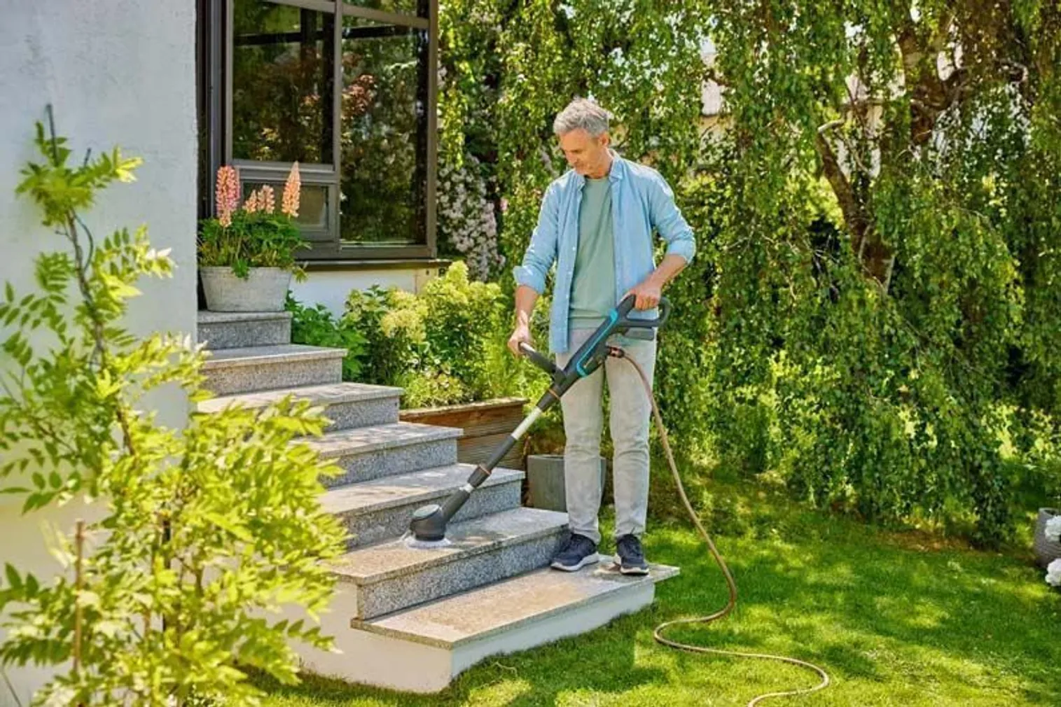 PINNAPUHASTUSHARI GARDENA COMPACT, ILMA AKU- JA LAADIJATA