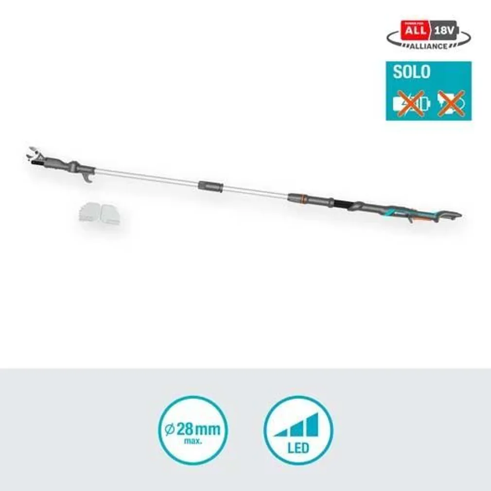 OKSALÕIKUR GARDENA HIGHCUT 250/18V P4A,TELESKOOPVARREGA, ILMA AKU JA LAADIJATA