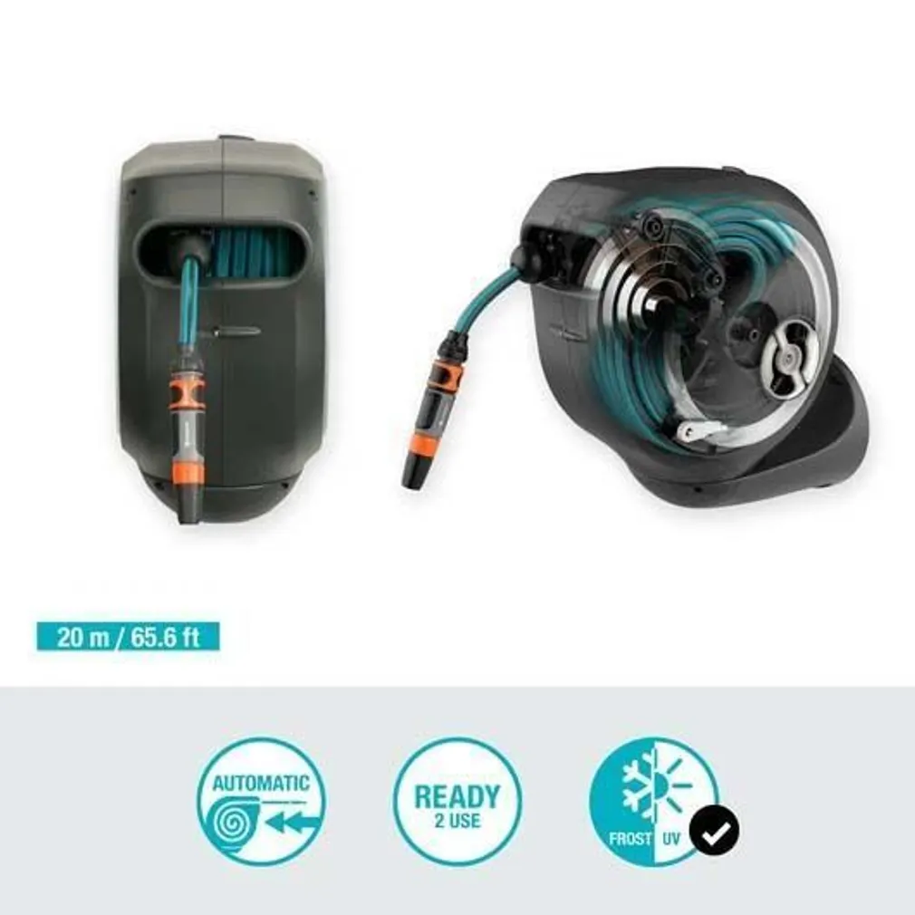 VOOLIKUPOOLI KOMPLEKT SEINALE GARDENA ROLL-UP M 20M, VALGE